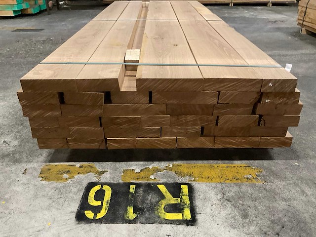 Europees eiken planken 48 mm geschaafd ca. 0,744 m³ - afbeelding 2 van  3