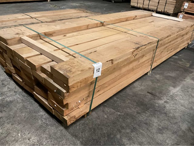 Europees eiken planken geschaafd 48 mm ca. 0,816 m³ - afbeelding 1 van  5