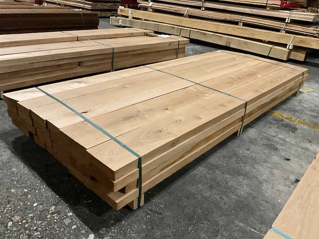Europees eiken planken voorgeschaafd 50 mm ca. 0,513 m³ - afbeelding 3 van  5