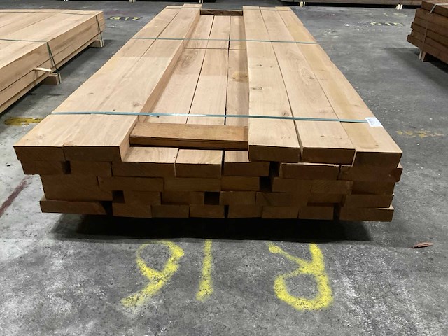 Europees eiken planken voorgeschaafd 50 mm ca. 0,663 m³ - afbeelding 2 van  3