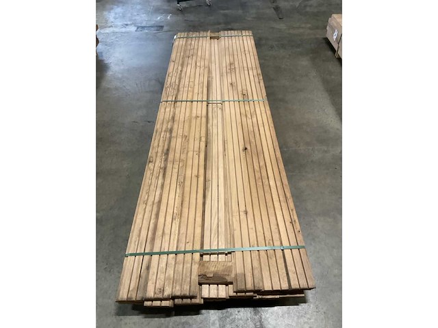 Europees eiken rhombus profiel geveldelen 25x130 mm (20x) - afbeelding 3 van  3