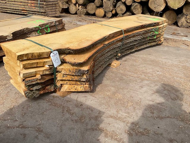 Europees eiken stam 50 mm ca. 0,417 m³ - afbeelding 1 van  5