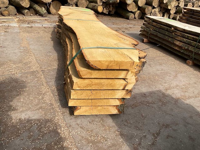 Europees eiken stam 50 mm ca. 0,417 m³ - afbeelding 2 van  5