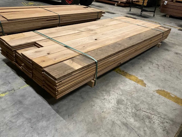 Europees eiken vellingdelen 20x160 mm (54x) - afbeelding 2 van  5