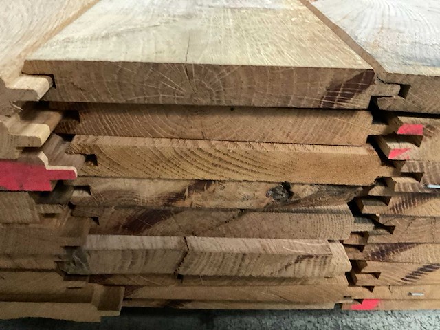 Europees eiken vellingdelen 20x160 mm (54x) - afbeelding 5 van  5