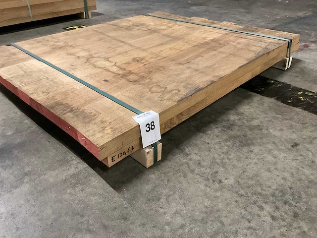 Europes eiken panelen 40x1000x1200 mm verlijmd en voorgeschuurd (2x) - afbeelding 1 van  2