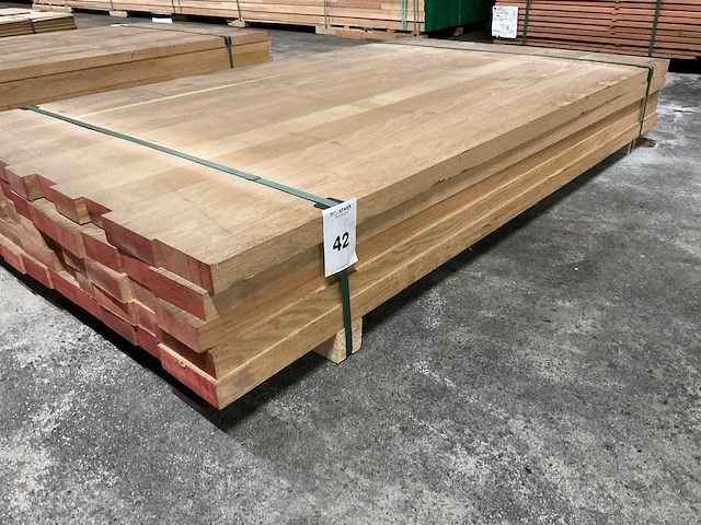 Europes eiken panelen 40x1000x1700 mm verlijmd en voorgeschuurd (5x) - afbeelding 1 van  5