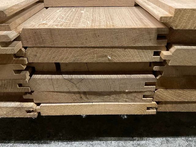 Europes eiken vellingdelen 20x160 mm (41x) - afbeelding 6 van  6
