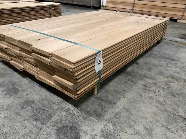 Europes eiken vellingdelen 20x160 mm (60x) - afbeelding 1 van  5