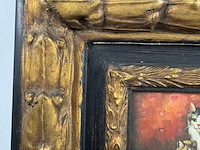 Europese school (1800-1850) - e bohm moederkat met kittens - afbeelding 3 van  6