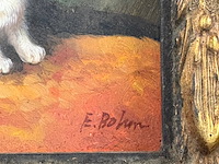 Europese school (1800-1850) - e bohm moederkat met kittens - afbeelding 4 van  6