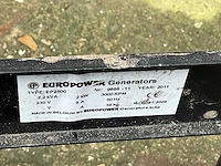 Europower - ep2500 - honda gx160 - stoomgenerator - 2011 - afbeelding 4 van  14