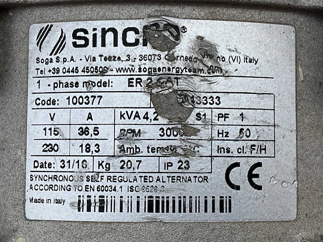 Europower ep4100 stroom aggregaat - afbeelding 7 van  7
