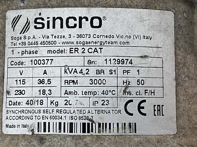 Europower ep4100 stroom aggregaat - afbeelding 7 van  7