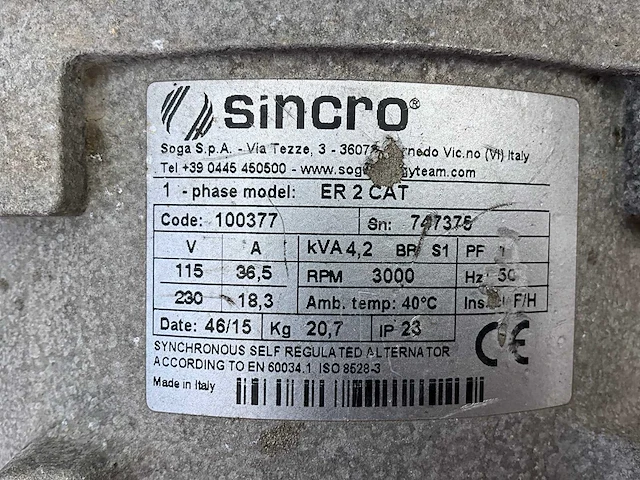 Europower ep4100 stroom aggregaat - afbeelding 8 van  8