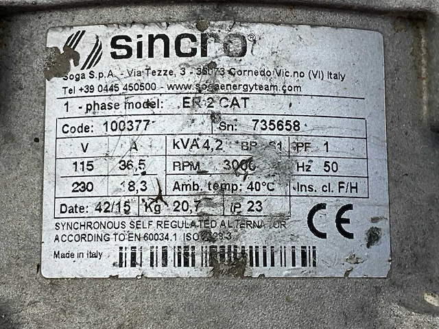 Europower ep4100 stroom aggregaat - afbeelding 8 van  9