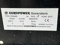 Europower ep6000 stroomgenerator - afbeelding 3 van  11