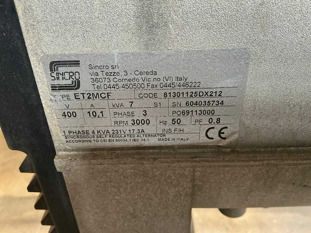 Europower et2mcf benzine aggregaat 7 kva - afbeelding 8 van  9