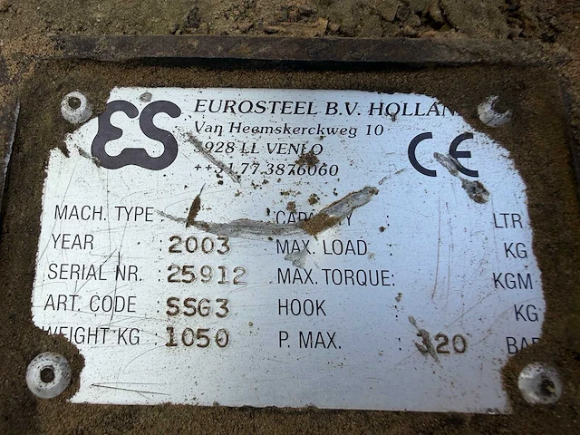 Eurosteel - 2003 - sorteergrijper - graafbak - afbeelding 3 van  3