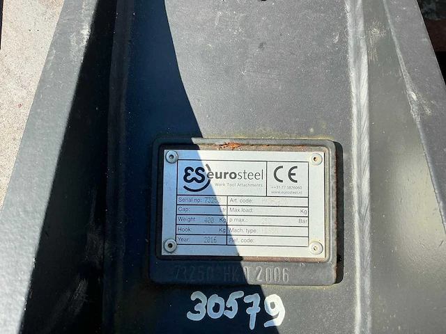 Eurosteel hko-2006 snelwissel shovel (ongebruikt) - afbeelding 4 van  5