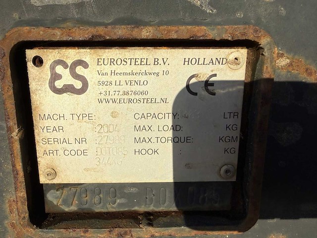 Eurosteel sleuvenbak 30cm voor graafmachine - afbeelding 6 van  6