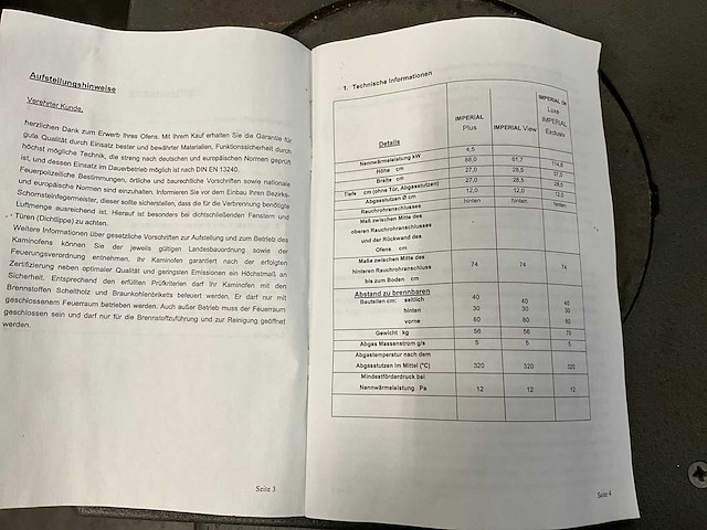 Eurotherm imperial plus houtkachel - afbeelding 2 van  10