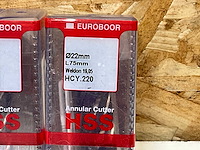 Eurotool kernboor 22mm lengte 75mm (4x) - afbeelding 3 van  3