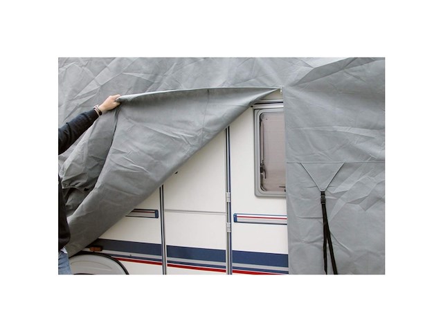 Eurotrail caravanhoes 600-650cm 220/250cm grijs - afbeelding 3 van  4