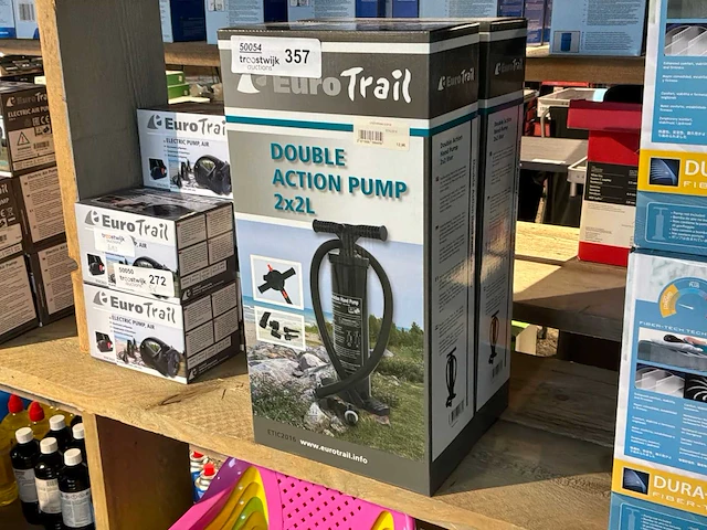 Eurotrail double action lucht pomp (2x) - afbeelding 1 van  3
