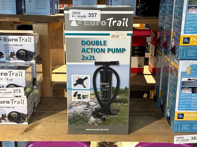 Eurotrail double action lucht pomp (2x) - afbeelding 2 van  3
