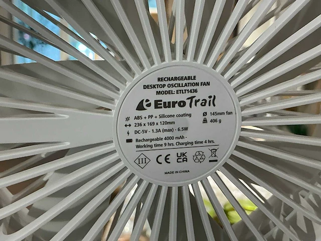 Eurotrail etlt1436 usb-c ventilator (2x) - afbeelding 3 van  4