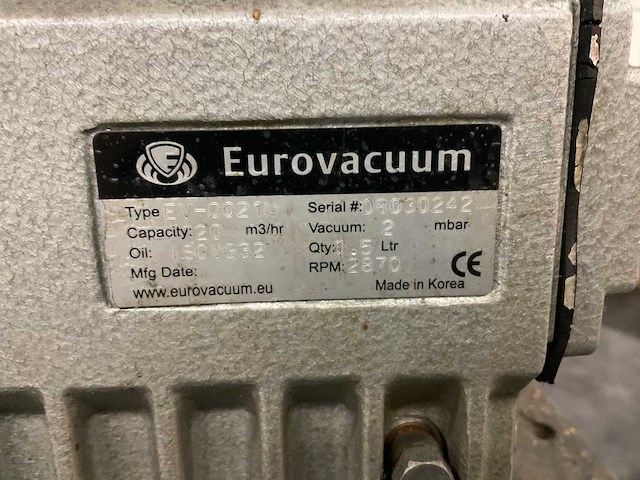 Eurovacuum ev-0021 vacuümpomp - afbeelding 5 van  5