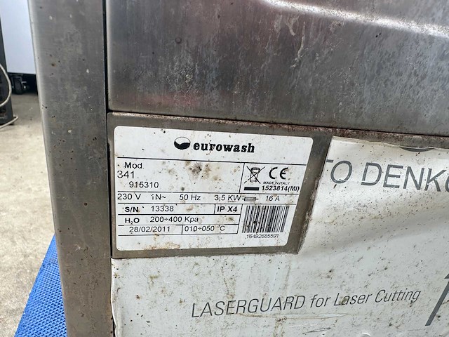 Eurowash - 341 - korvenvaatwasmachine - afbeelding 4 van  4