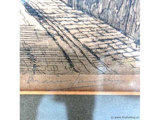 Eusebiuskerk arnhem ets gesigneerd marius janssen (1885–1957) - afbeelding 3 van  6