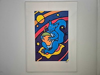 Eva - litho - 'space squirrel' - 110 x 80 cm. - afbeelding 1 van  4