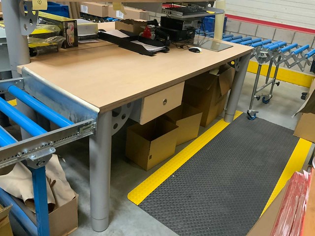 Evc - duo - 2-delige inpaktafel eiland met 30kg weegschaal - afbeelding 5 van  24