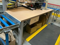 Evc - duo - 2-delige inpaktafel eiland met 30kg weegschaal - afbeelding 9 van  24