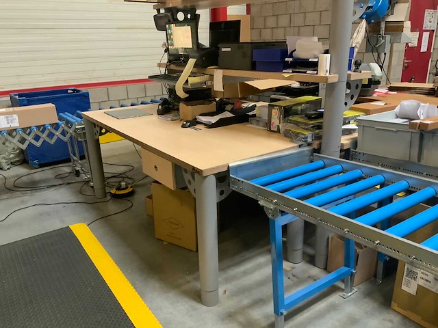 Evc - duo - 2-delige inpaktafel eiland met 30kg weegschaal - afbeelding 12 van  24