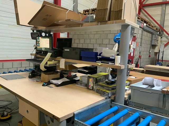 Evc - duo - 2-delige inpaktafel eiland met 30kg weegschaal - afbeelding 21 van  24