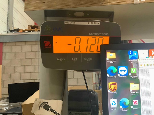 Evc - duo - 2-delige inpaktafel eiland met 30kg weegschaal - afbeelding 23 van  24