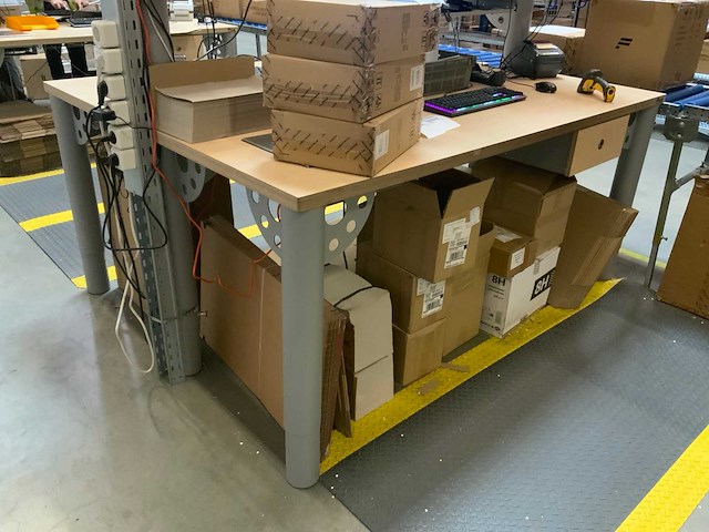 Evc - duo - 2-delige inpaktafel eiland met 30kg weegschaal - afbeelding 7 van  16