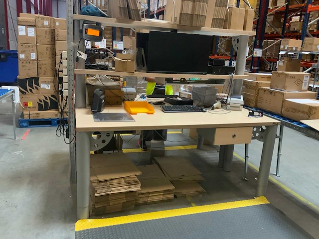 Evc - duo - 2-delige inpaktafel eiland met 30kg weegschaal - afbeelding 5 van  9