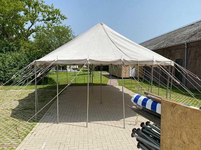 Evenemententent 6 x 12 meter 4 meter hoog nette tent - afbeelding 3 van  5