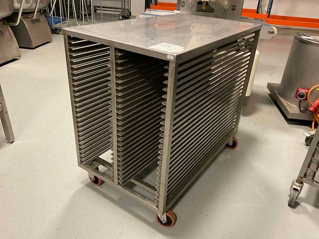 Ever bake werktafel met platenrek, rvs - afbeelding 2 van  3