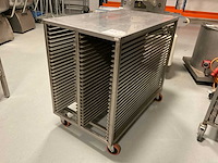 Ever bake werktafel met platenrek, rvs - afbeelding 2 van  3
