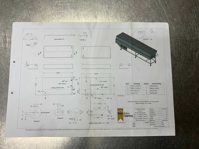 Everbake capway creare 8-delige mobiele rvs oliebollen friteuse met pneumatisch manden opschuifsysteem - afbeelding 6 van  14