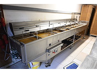 Everbake capway creare 8-delige mobiele rvs oliebollen friteuse met pneumatisch manden opschuifsysteem - afbeelding 9 van  14