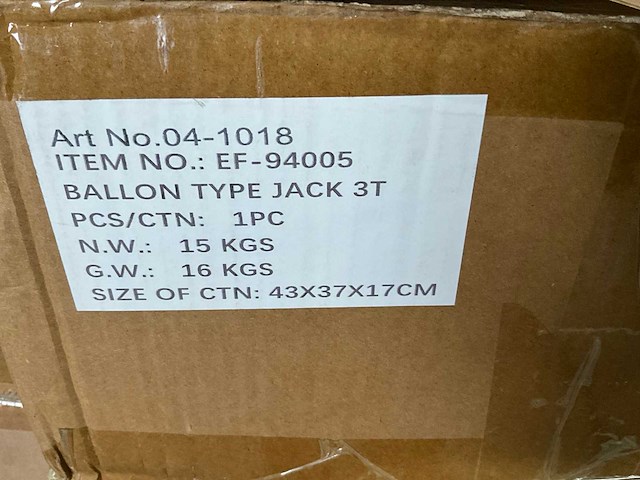 Everforce - ballonkrik 3 ton - pneumatische krik - 6-12bar - afbeelding 5 van  13