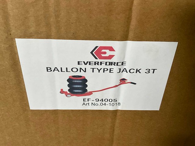 Everforce - ballonkrik 3 ton - pneumatische krik - 6-12bar - afbeelding 4 van  13