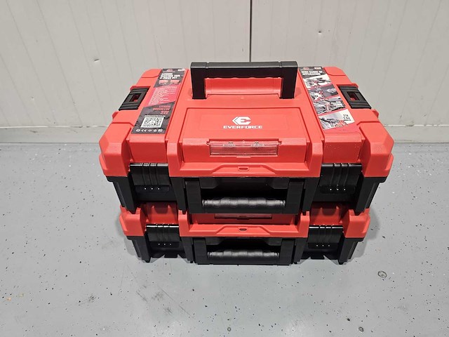 Everforce 4-delig lithium accugereedschap in 2 koffers - klopboormachine - schroefmachine - haakse slijper - slagmoersleutel - 2 accu's - afbeelding 8 van  14